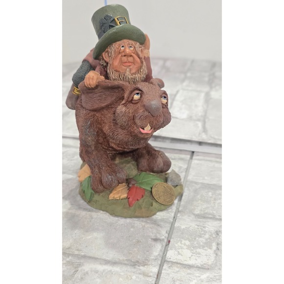 uthentic Blarney Stone Leprechaun Figure Declan's‎ Finnian's Guardians 1491/2000 - Picture 6 of 11